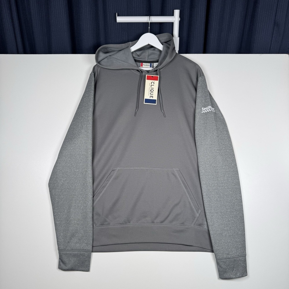 NEW - CLIQUE Pullover Hoodie Gray - Men's Large - SealMaster